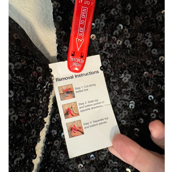 IEENA for MAC DUGGAL 26449 NWT $358 Puffed Sleeve Sequin Mini Size 4 - Picture 7 of 9